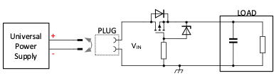 Figure 2. Power Management with PMOS FET